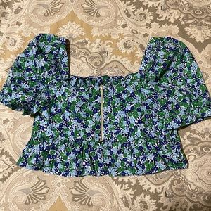 Floral ZARA top
